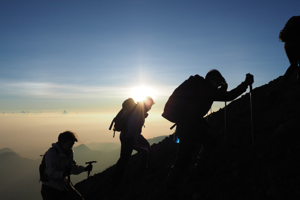 Rinjani compared to international mountains: Kinabalu, Elbrus, Fuji