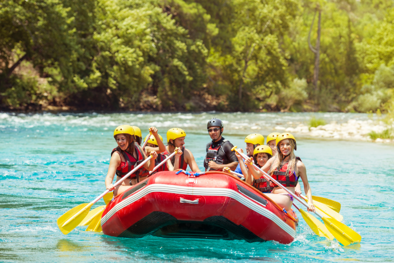 White water rafting lombok